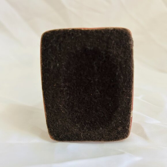 Navajo Virgin Mary Figurine Madonna Southwest Hand Painted Ceramic Signed 13" - Picture 11 of 16